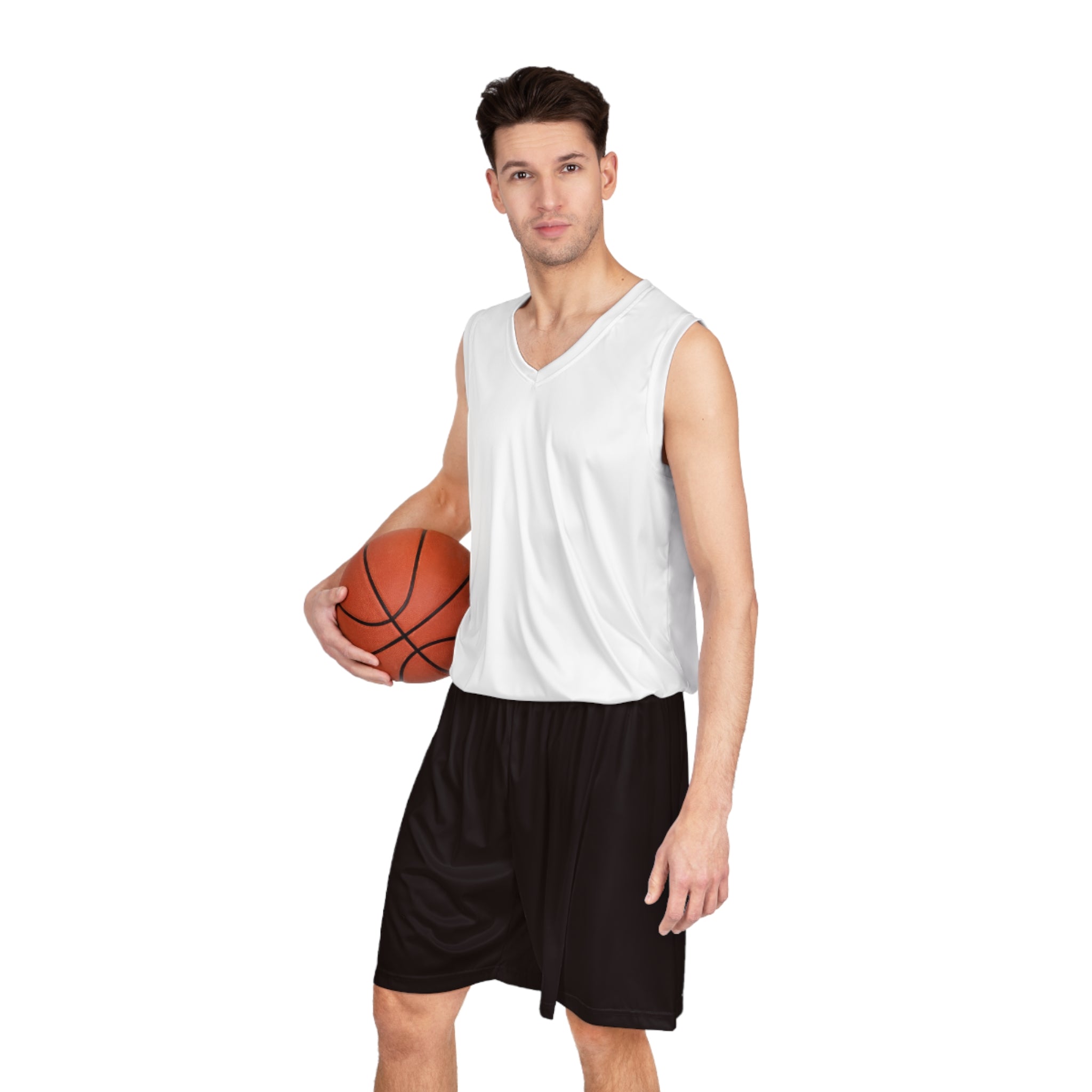 Basketball Shorts — Custom Black AOP Athletic Shorts
