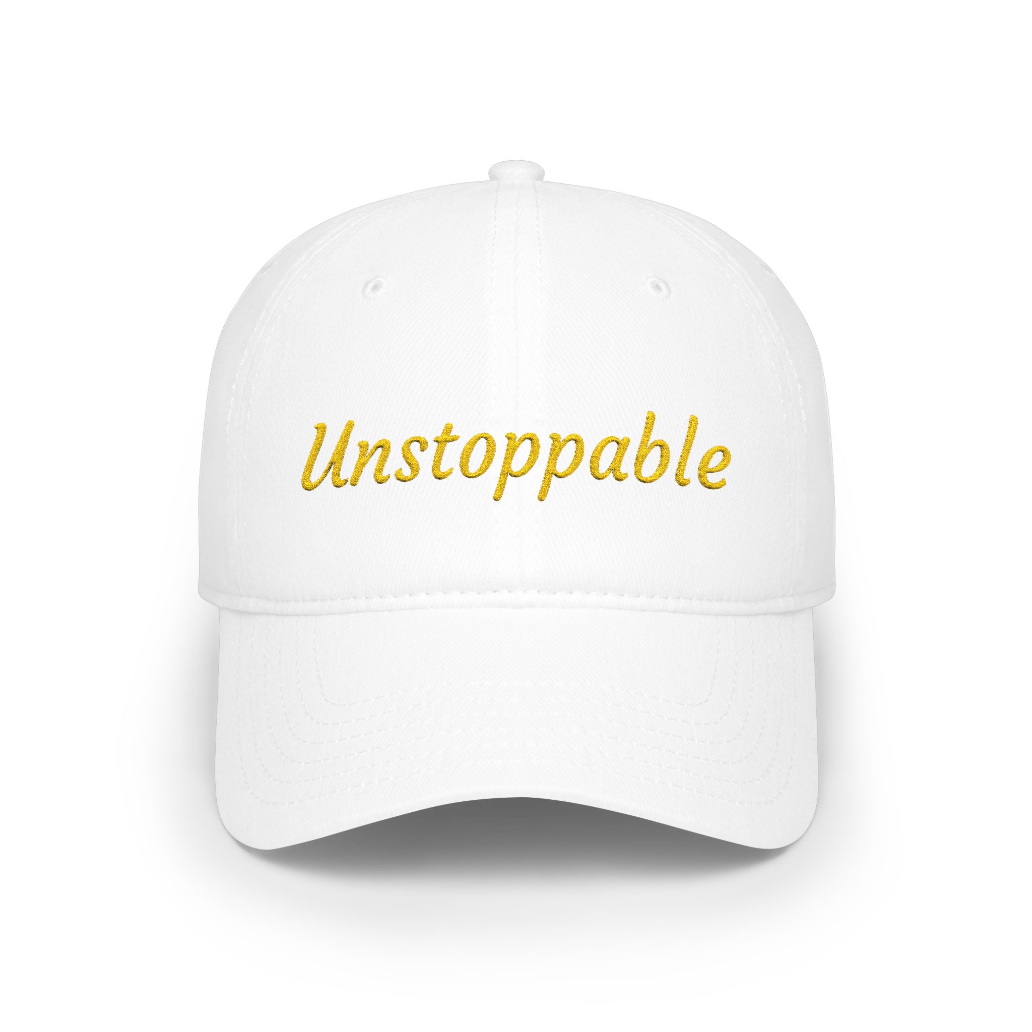 Unstoppable Embroidered Cap — Low Profile Baseball Hat