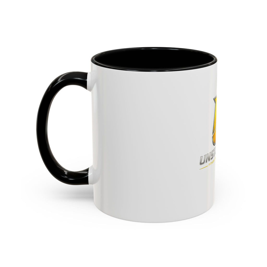 Unstoppable U Logo Accent Coffee Mug — Motivational 11/15oz Tea & Coffee Cup