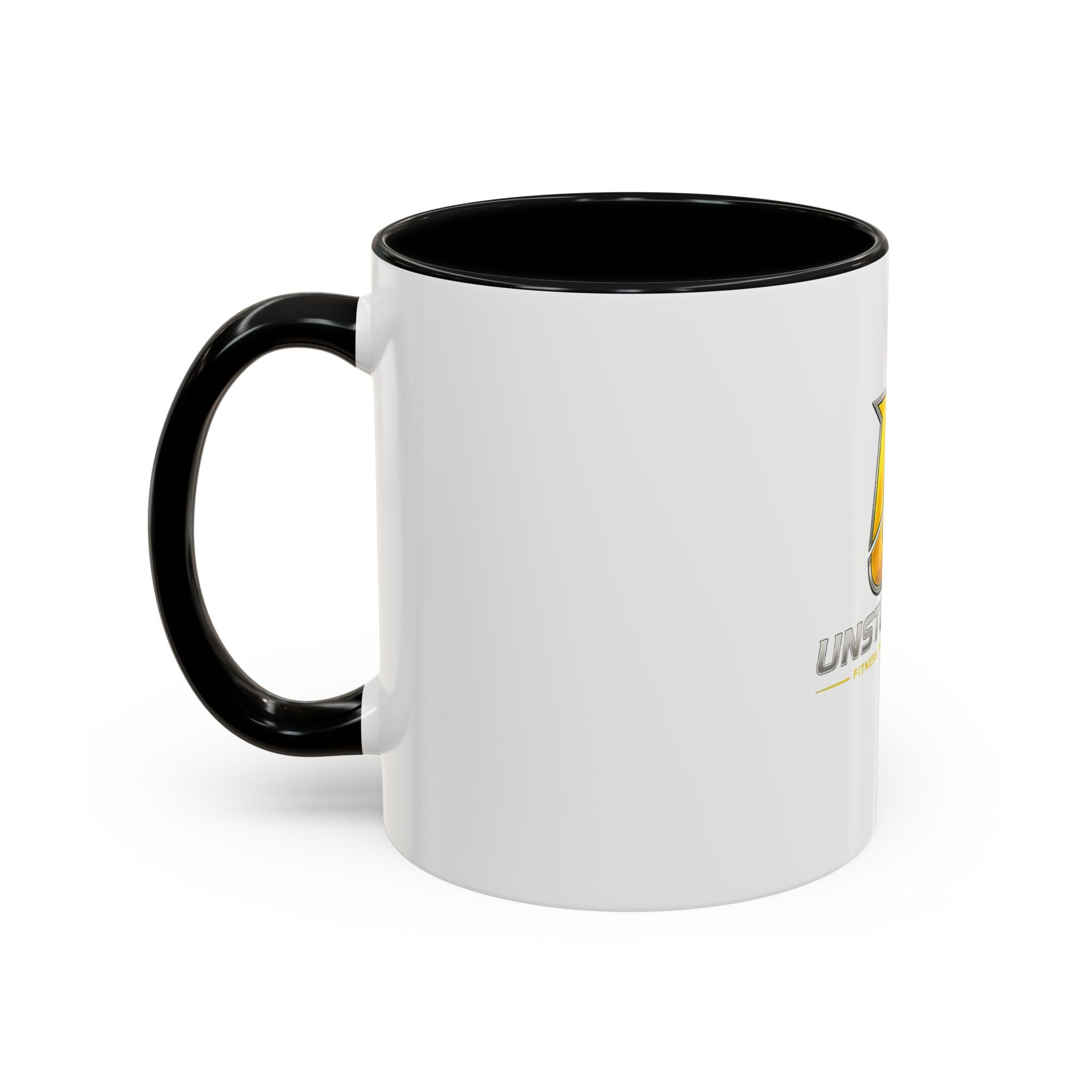 Unstoppable U Logo Accent Coffee Mug — Motivational 11/15oz Tea & Coffee Cup