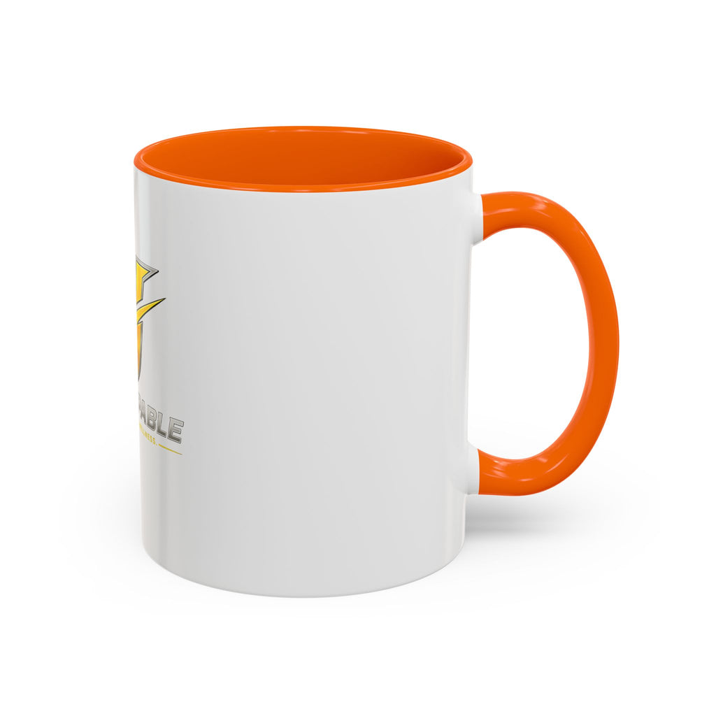 Unstoppable U Logo Accent Coffee Mug — Motivational 11/15oz Tea & Coffee Cup