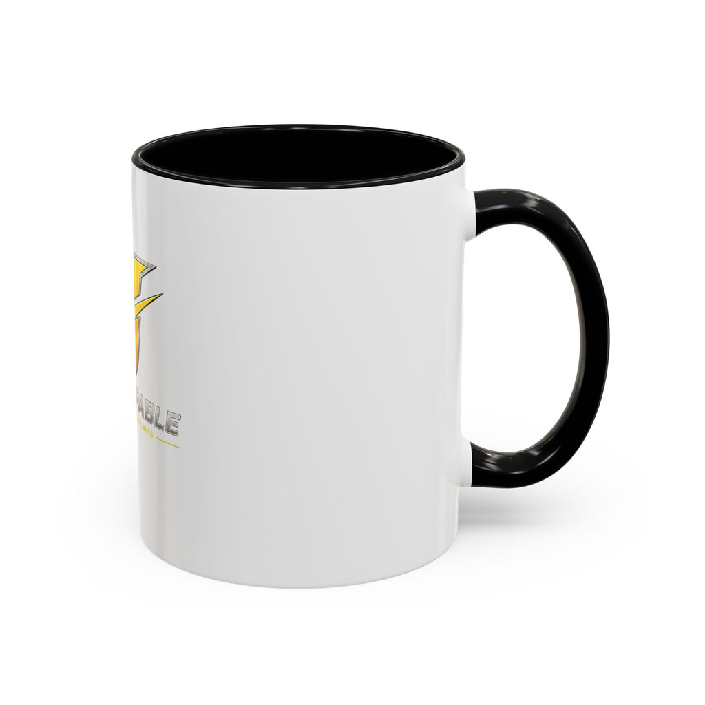 Unstoppable U Logo Accent Coffee Mug — Motivational 11/15oz Tea & Coffee Cup