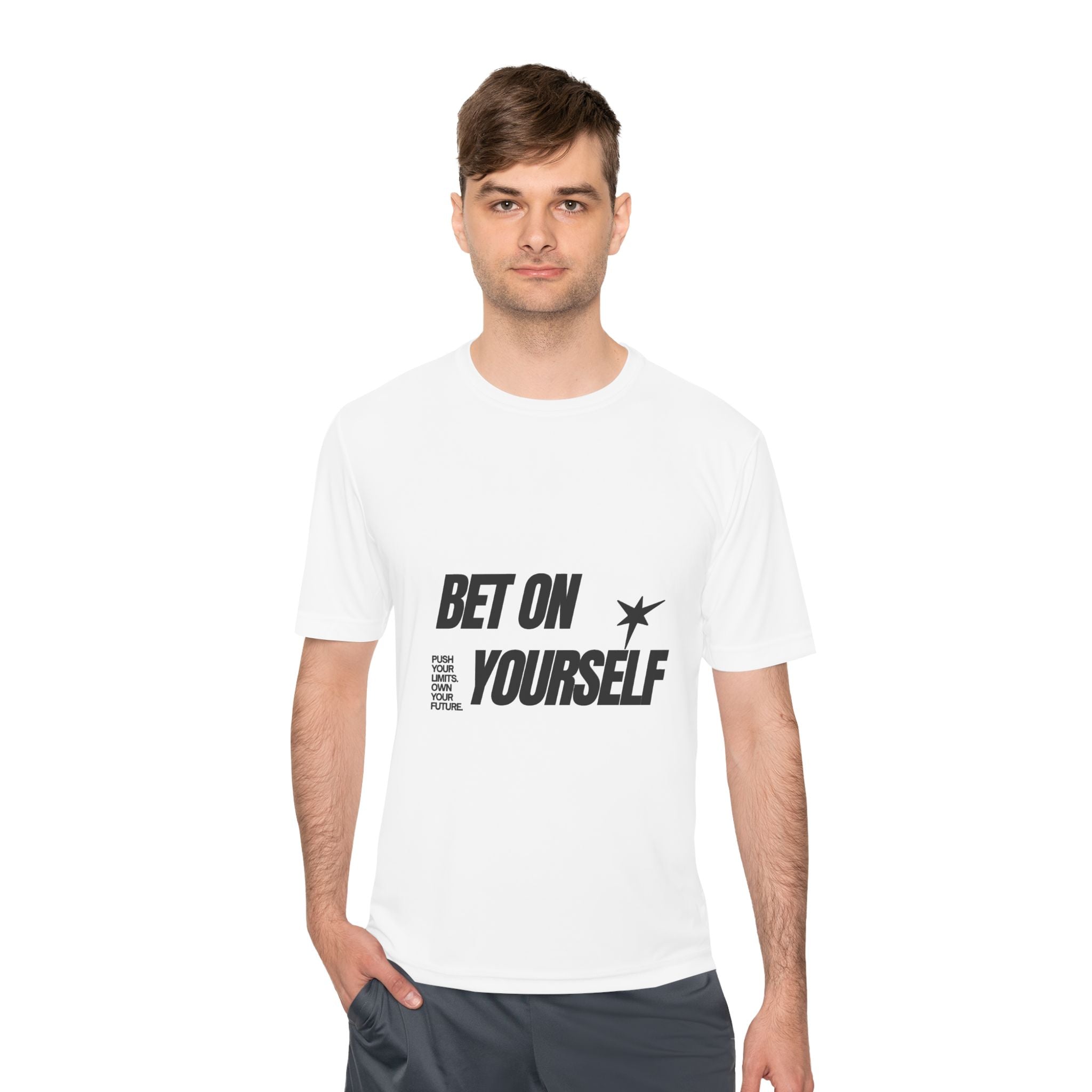 Motivational Gym Tee — “Wear the Mindset” Moisture-Wicking Workout Shirt