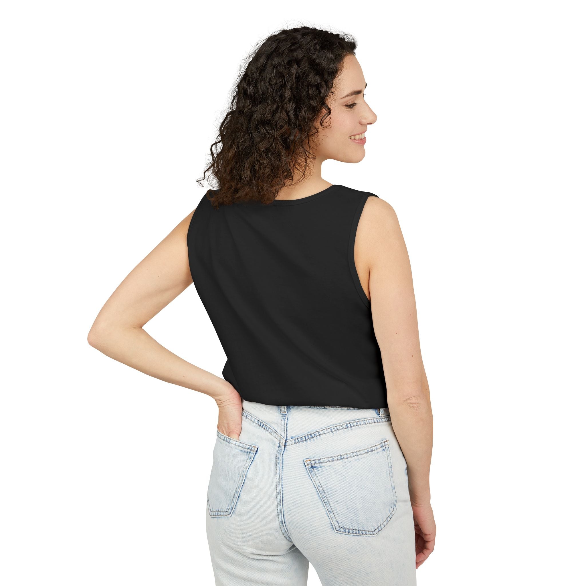 Unstoppable Lightning Tank Top — Gold 'UNSTOPPABLE' Garment-Dyed Tank