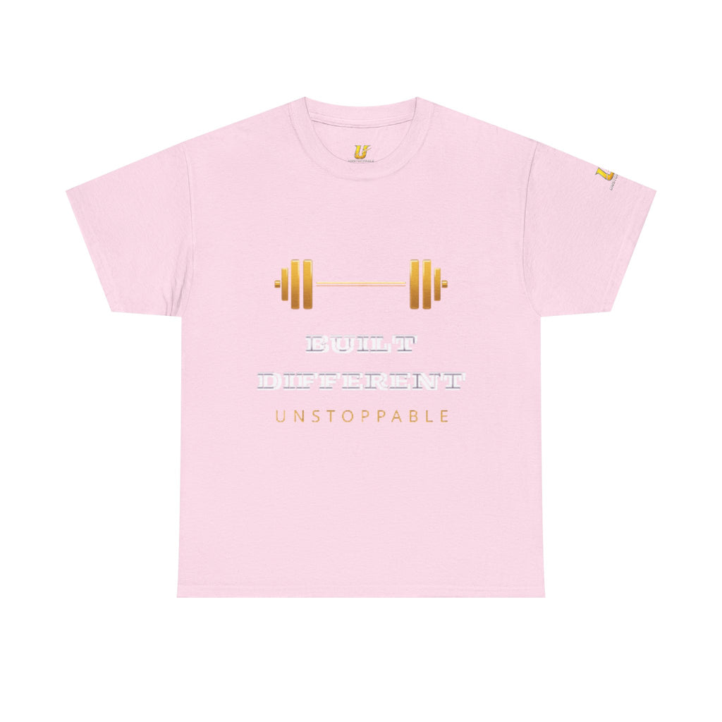 Built Different Unstoppable Gym T-Shirt – Men's Cotton Tee