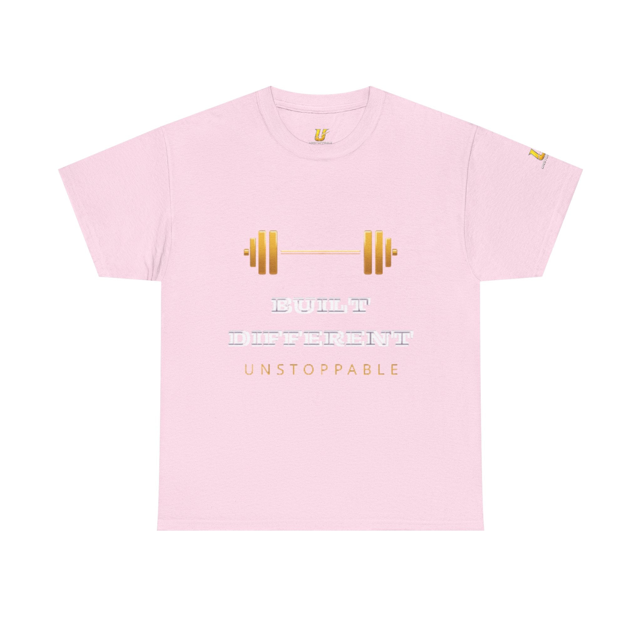 Built Different Unstoppable Gym T-Shirt – Men's Cotton Tee