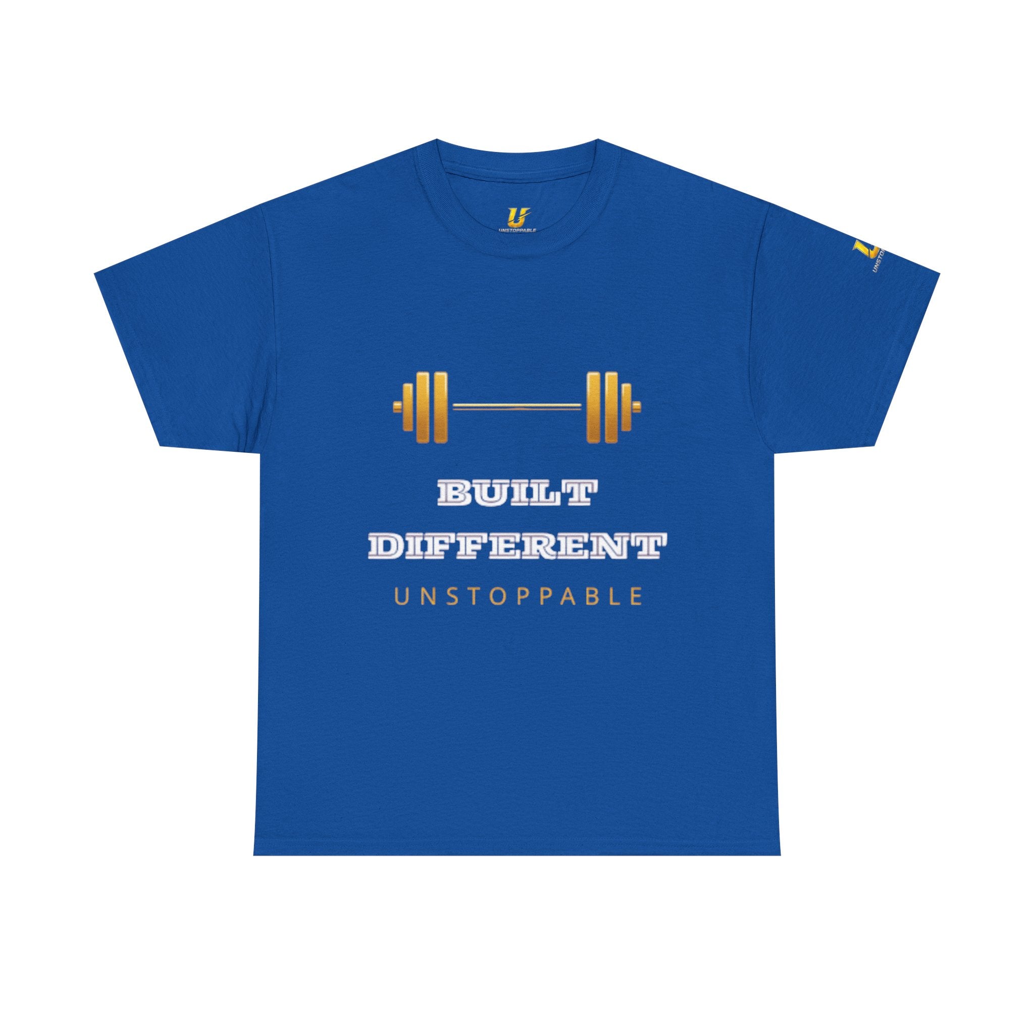 Built Different Unstoppable Gym T-Shirt – Men's Cotton Tee