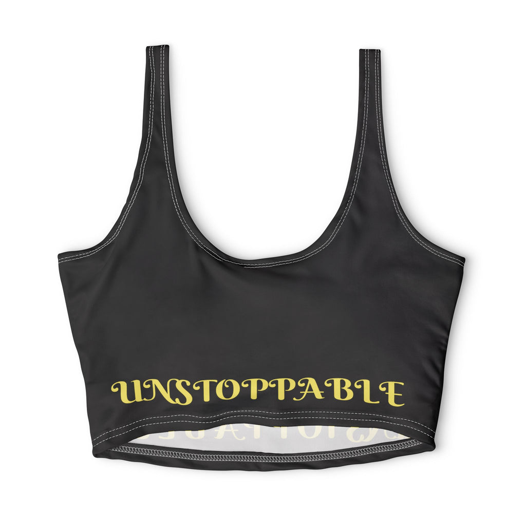 Unstoppable Sports Bra — Empowering Athletic Crop Top