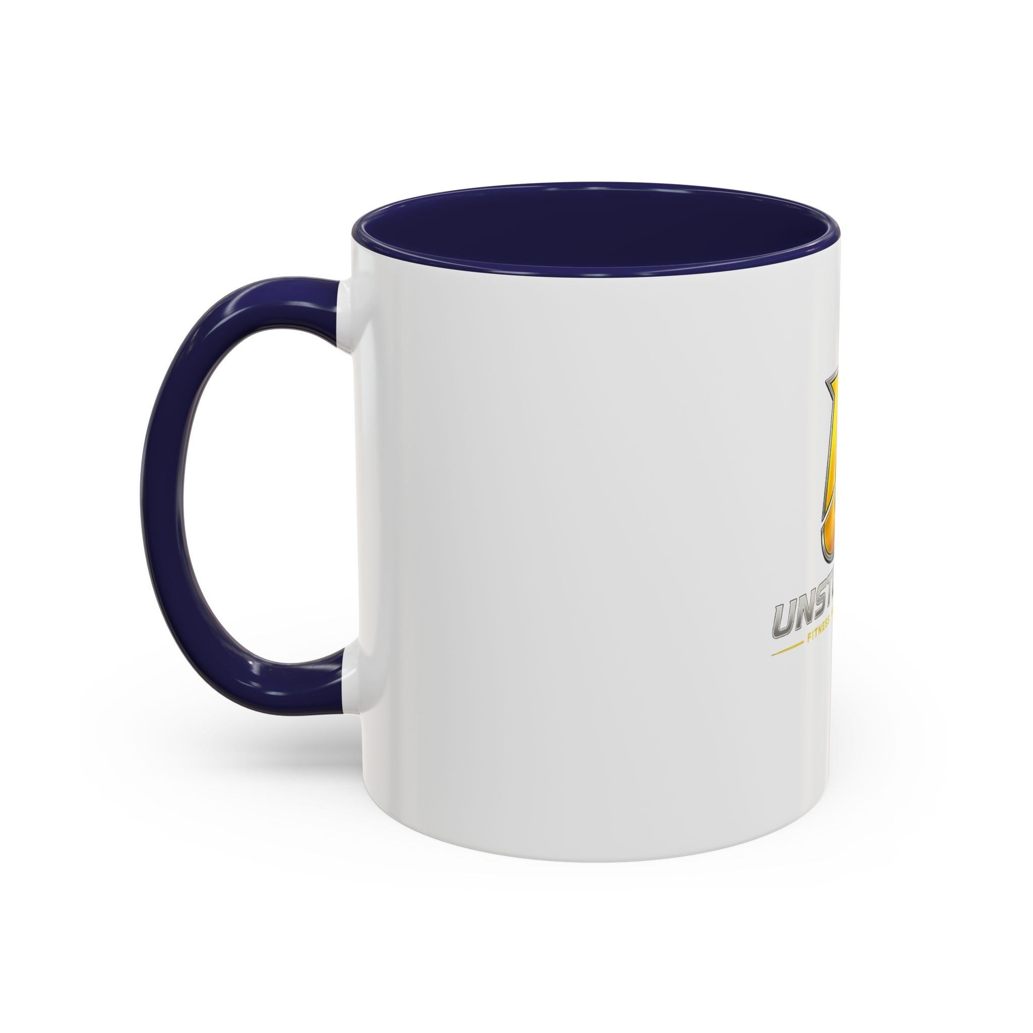 Unstoppable U Logo Accent Coffee Mug — Motivational 11/15oz Tea & Coffee Cup