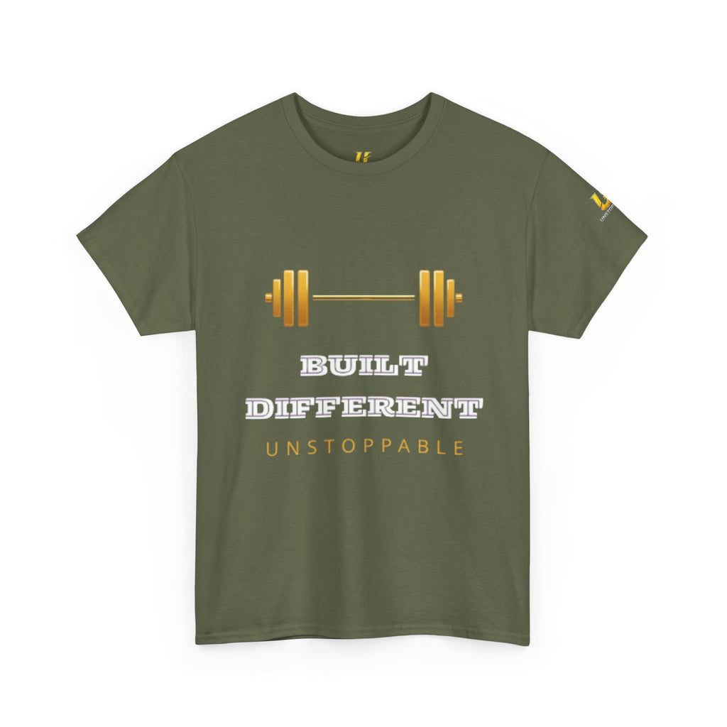 Built Different Unstoppable T-Shirt — Weightlifting Gym Tee