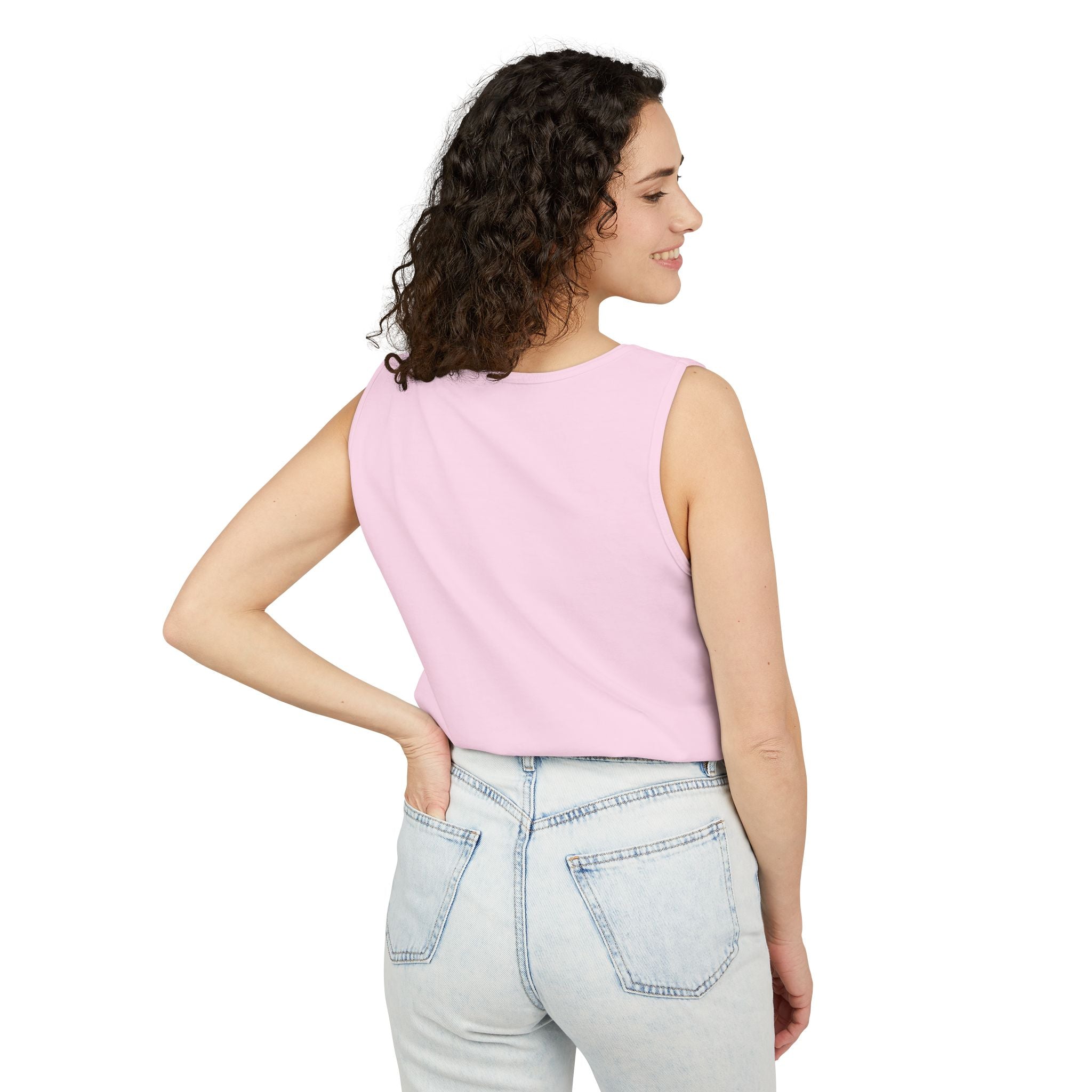 Unstoppable Lightning Tank Top — Gold 'UNSTOPPABLE' Garment-Dyed Tank