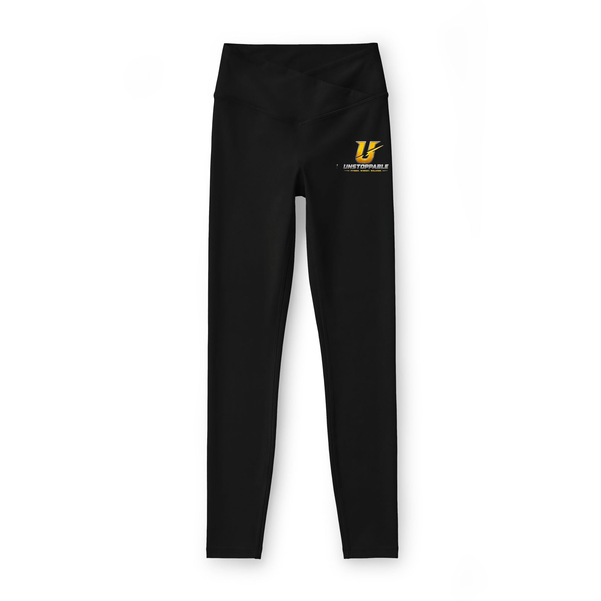 Ursuline Academy Black Luxe Leggings — Small Logo Athletic Yoga Pants