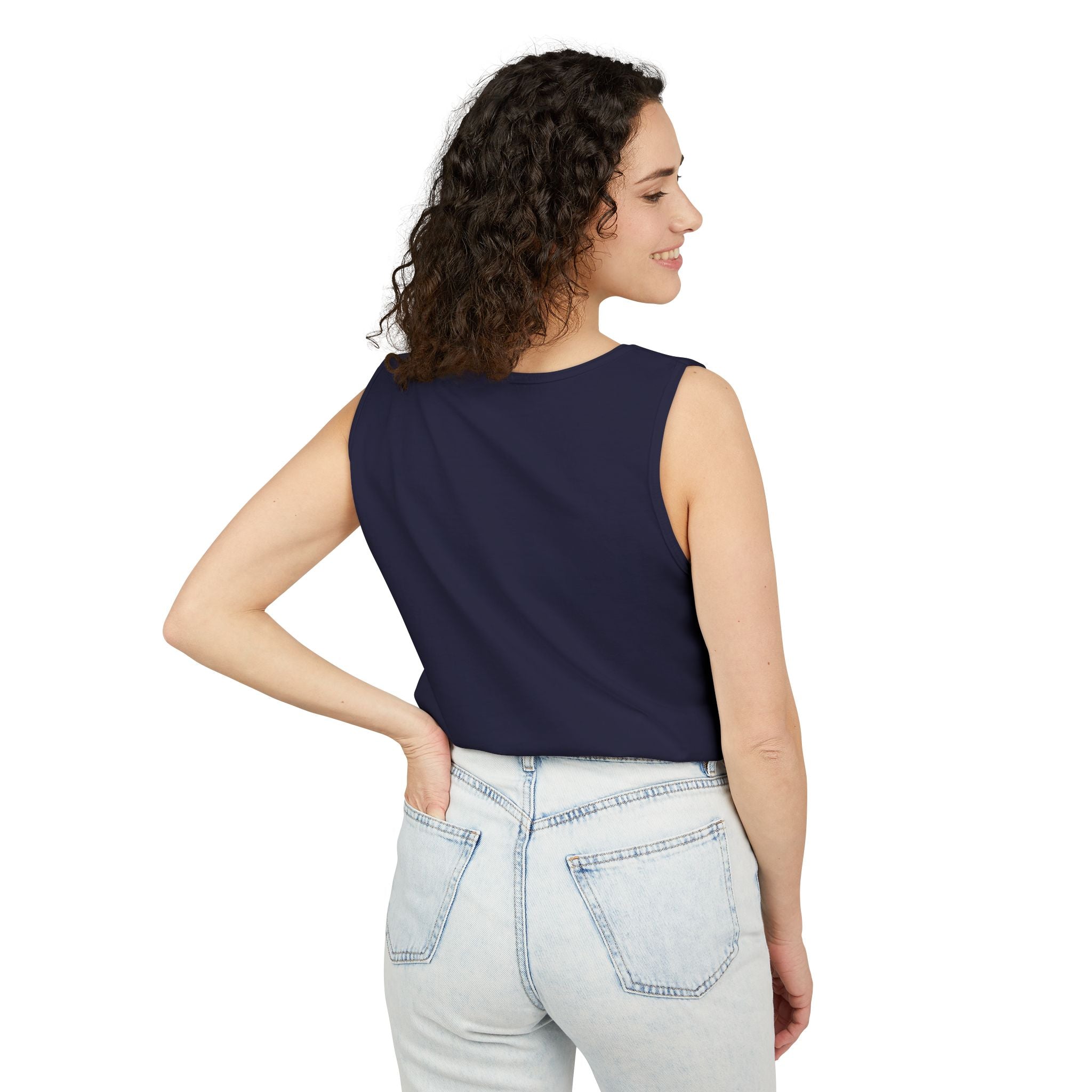 Unstoppable Lightning Tank Top — Gold 'UNSTOPPABLE' Garment-Dyed Tank